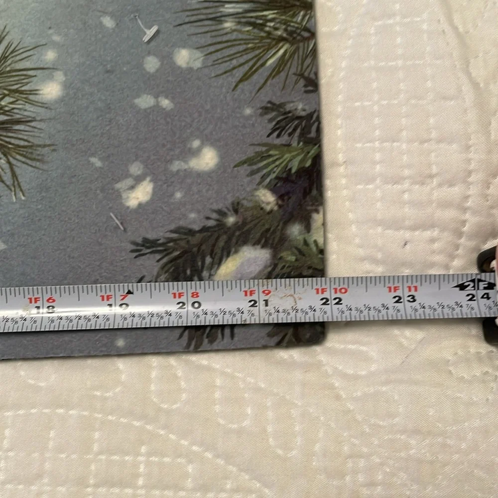SASSAFRAS Evergreen Switch Mat Rug SNOWMAN SNUGGLES Insert Only Christmas